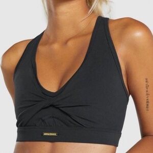 Gymshark Black V-Neck Sports Bra
